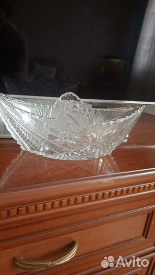 Ваза хрустальная СССР и чехословацкая