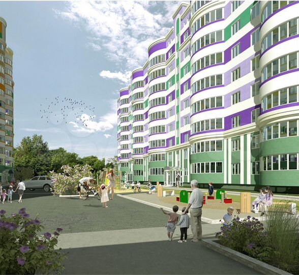 2-к. квартира, 65,6 м², 2/9 эт.