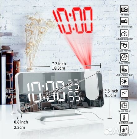 FM-радио + цифровой смарт-будильник / часы