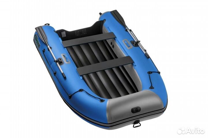 Лодка пвх Stormline Classic Air 380 сине-серая