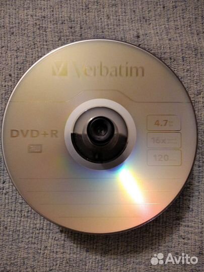 Болванки DVD+R Verbatim 38 шт чистые