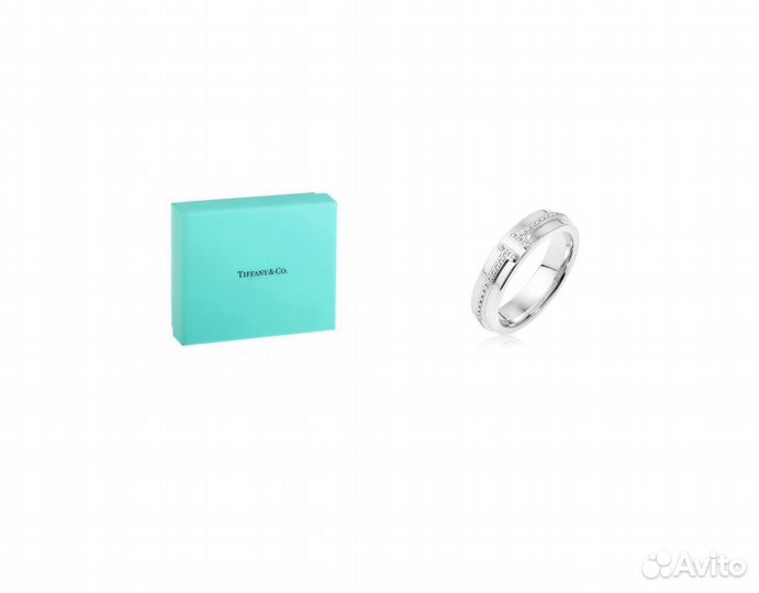 Золотое кольцо с бриллиантами 0.13ct Tiffany&Co T