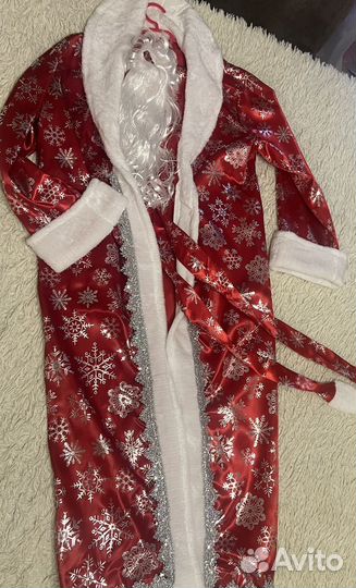 Костюм деда мороза взрослый на прокат