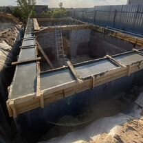 Строительная бригада бетонная работа узбеки, Волгоград