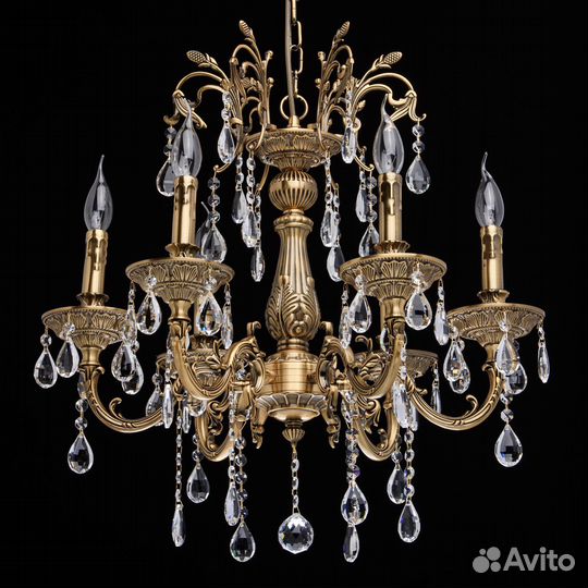 Люстра подвесная хрустальная Свеча MW-light