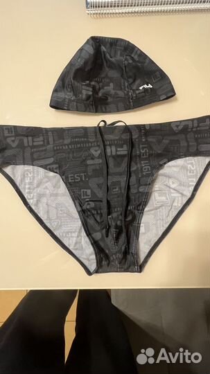 Плавки мужские и шапка для плаванья Fila