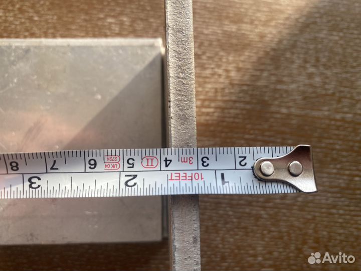 Алюминиевые пластины 10х10х0.7 см пять штук за 500