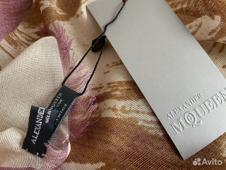 Платок с золотым напылением Mcqueen, 4 цвета