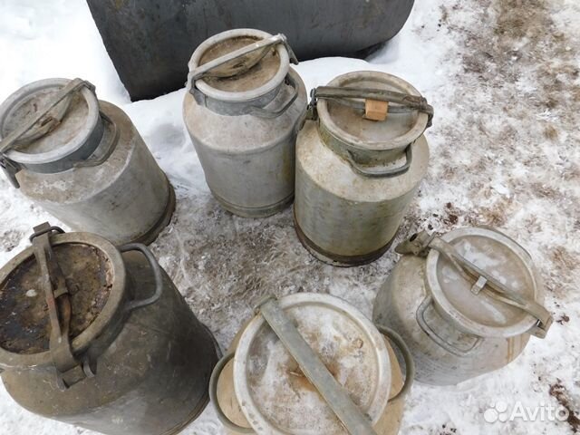 Алюминиевые. молочные фляги СССР 20-и 40 л.качеств