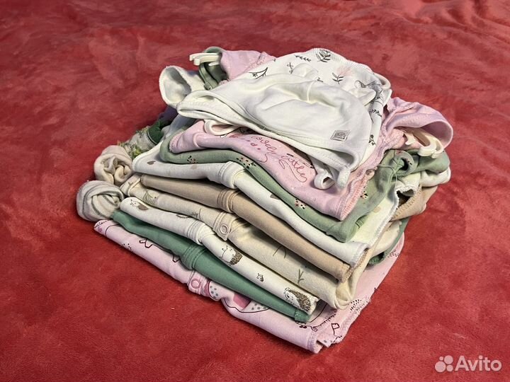 Детские вещи (0-3 месяцев/ 56-62см)пакетом б/у