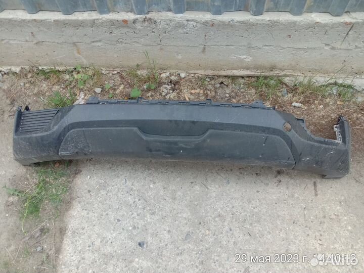 Юбка заднего бампера с накладкой Hyundai Creta