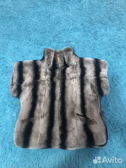 Натуральный Шиншилловый жилет для девочки