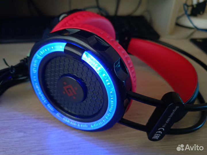 Новые Игровые наушники Defender с подсветкой