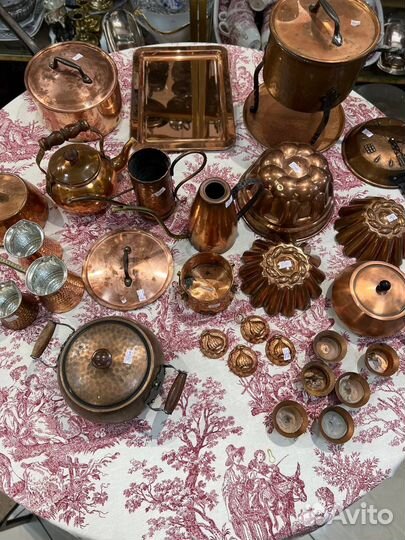 Медная посуда сотейники,длявыпекания.Винтаж,Европа