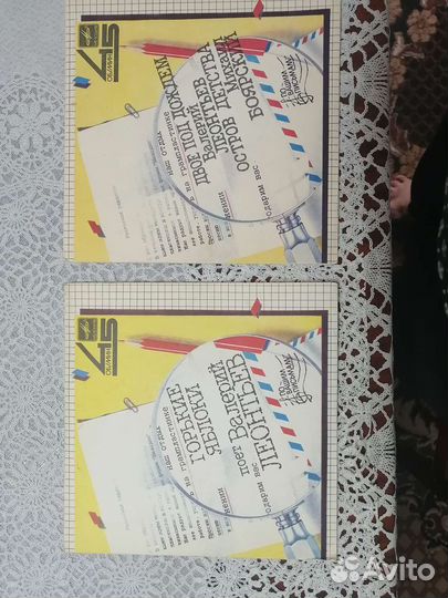 Виниловые пластинки (маленькие) ) 40 шт