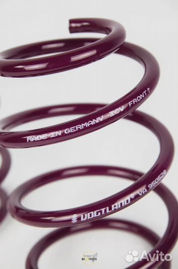 Пружины Vogtland с занижением VW Scirocco 1, 2