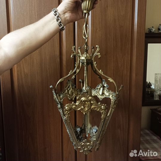 Люстра сталинский ампир, бронза