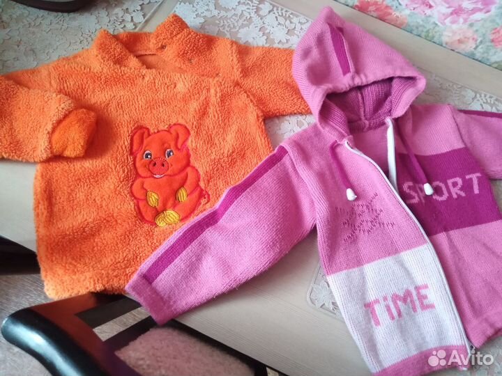 Тёплые кофточки на возраст 2-3года