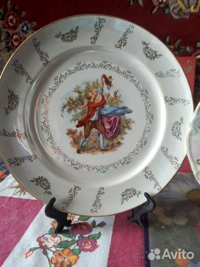 Мадонна. ГДР Kahla. Тарелки,Чашка