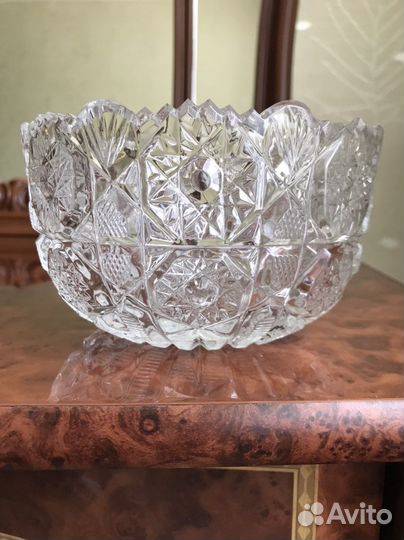 Хрустальные конфетницы 2 шт