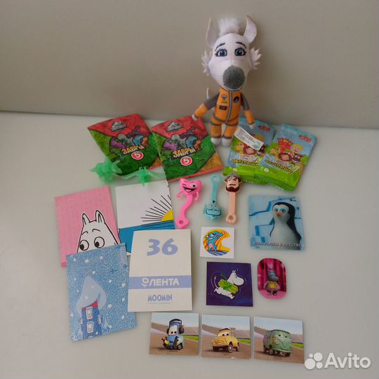 Скрепыши 4 new, завры, наклейки Moomin, игрушки