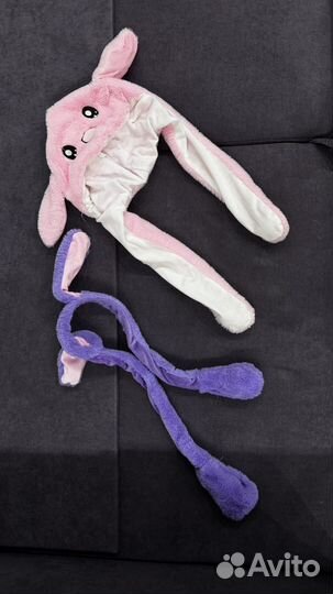 Шапка с ушами зайца