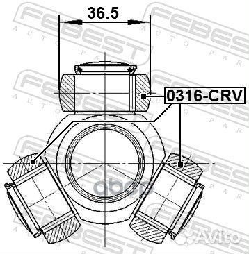 Трипоид 0316-CRV 0316-CRV Febest