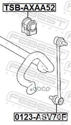 Втулка переднего стабилизатора d25.4 перед прав