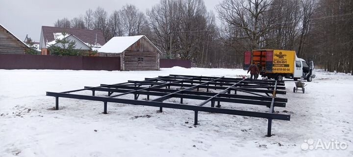 Фундамент на винтовых сваях Винтовые сваи под ключ