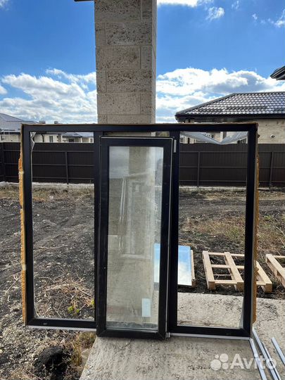 Стеклопакет + дверь