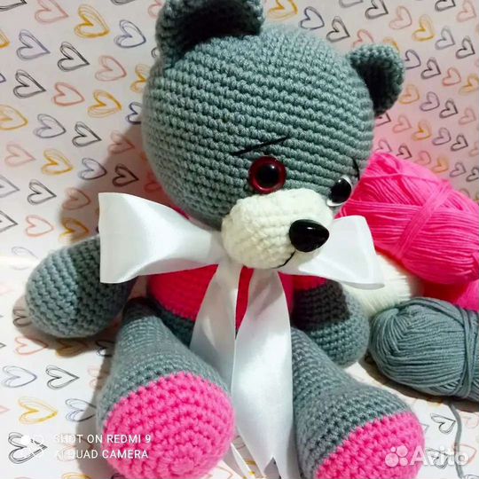 Плюшевые игрушки вязанные ручная работа