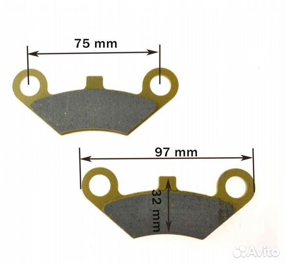 Тормозные колодки cf moto polaris stels