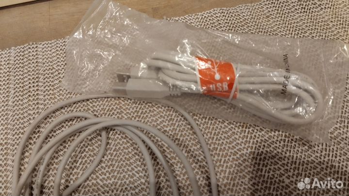 USB кабель серый новый в упаковке