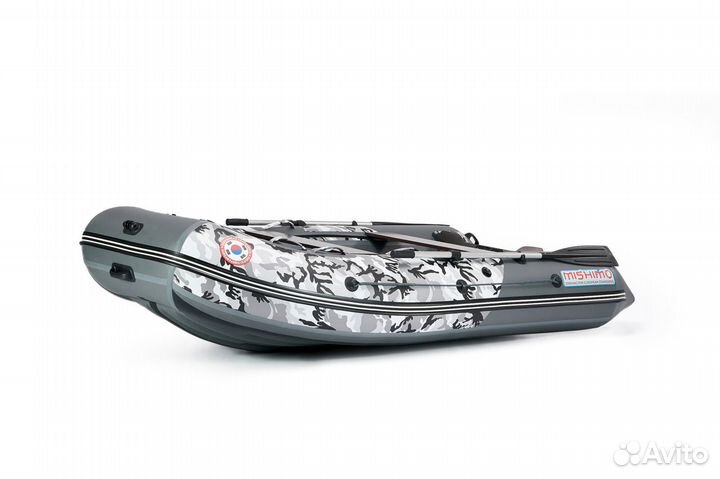Лодка mishimo PRO 315 Камуфляж арктика-серый