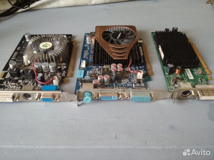 Видеокарты PCI-E и AGP