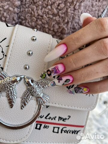 Наращивание ногтей, коррекция нарощенных