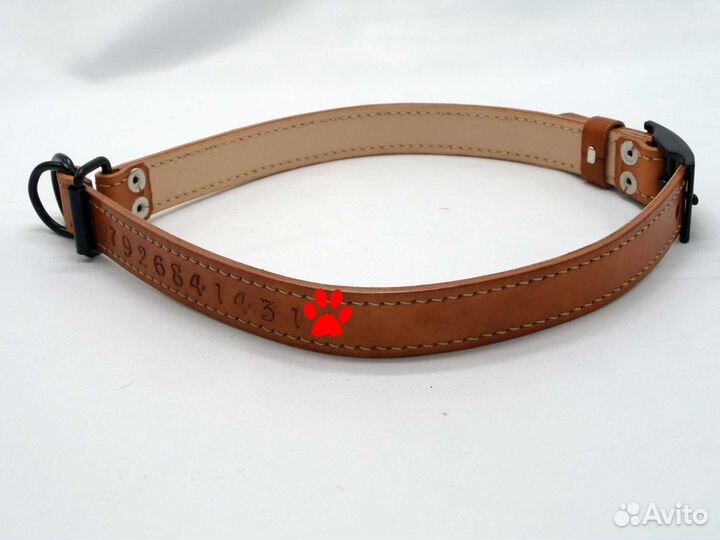 Кожаный ошейник удавка 