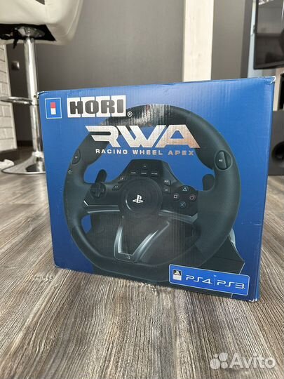 Гоночный Руль hori Racing Wheel Apex PS4 + PS3
