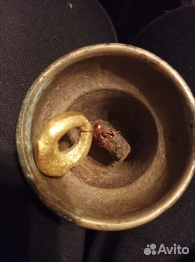 Колокольчик латунный, тяжелый