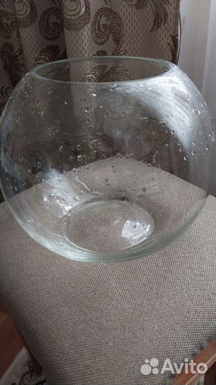 Аквариум для рыбок круглый