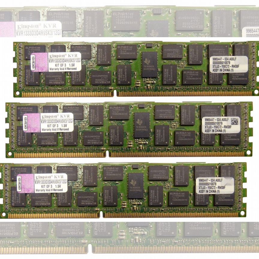 [KVR1333D3D4R9SK3/12GI] Оперативная Память Kingston Kvr1333d3d4r9sk3/12gi