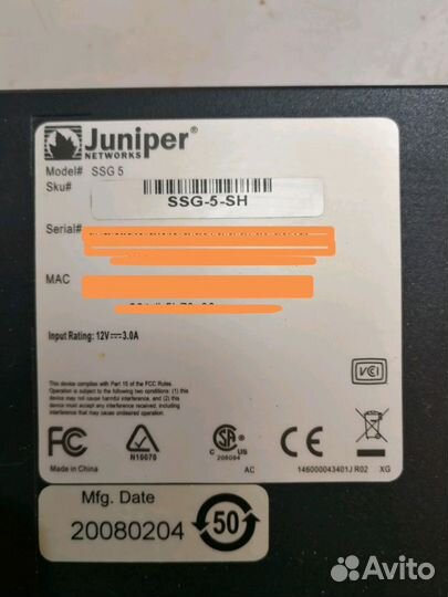 Juniper SSG-5-SH