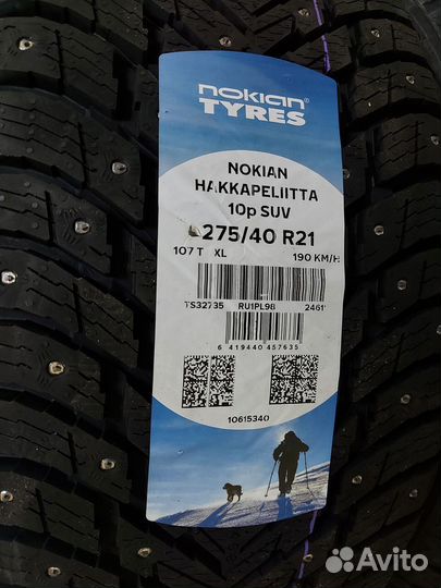 Nokian Tyres Hakkapeliitta 10p SUV 275/40 R21 и 315/35 R21