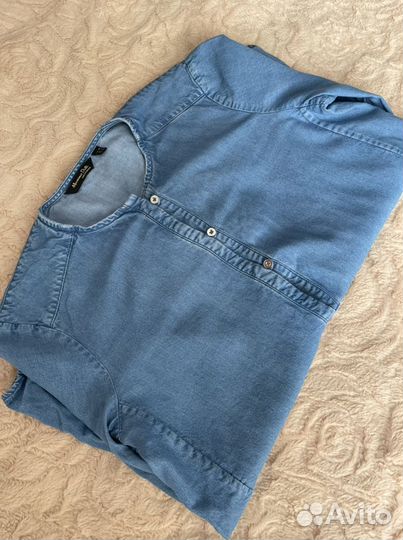 Джинсовая рубашка massimo dutti