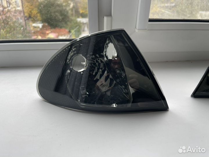 Поворотники треугольники бмв е46 черные