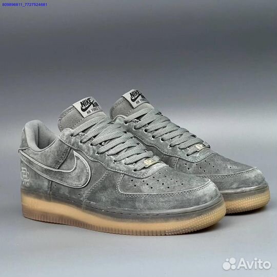 Кроссовки Nike Air Force 1 Серые (Арт.54367)