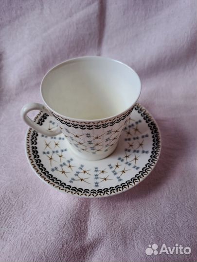 Кофейная пара(Костянной фарфор, лфз)