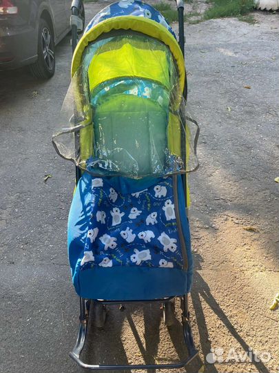 Детские санки коляска