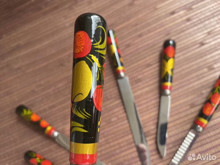 Кинореквизит Набор ножей Хохлома вСССР