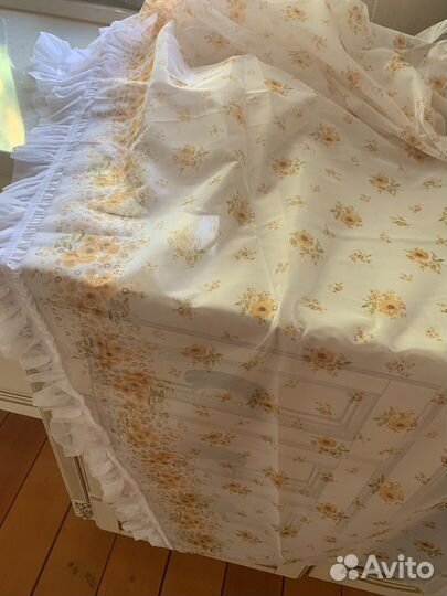 Тюль с рюшкой новая и бу
